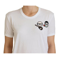 Dolce & Gabbana Elegant White Crewneck Cotton T-Shirt