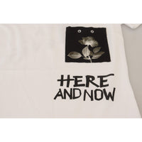 Dolce & Gabbana Chic Monochrome 'Here and Now' Cotton Tee