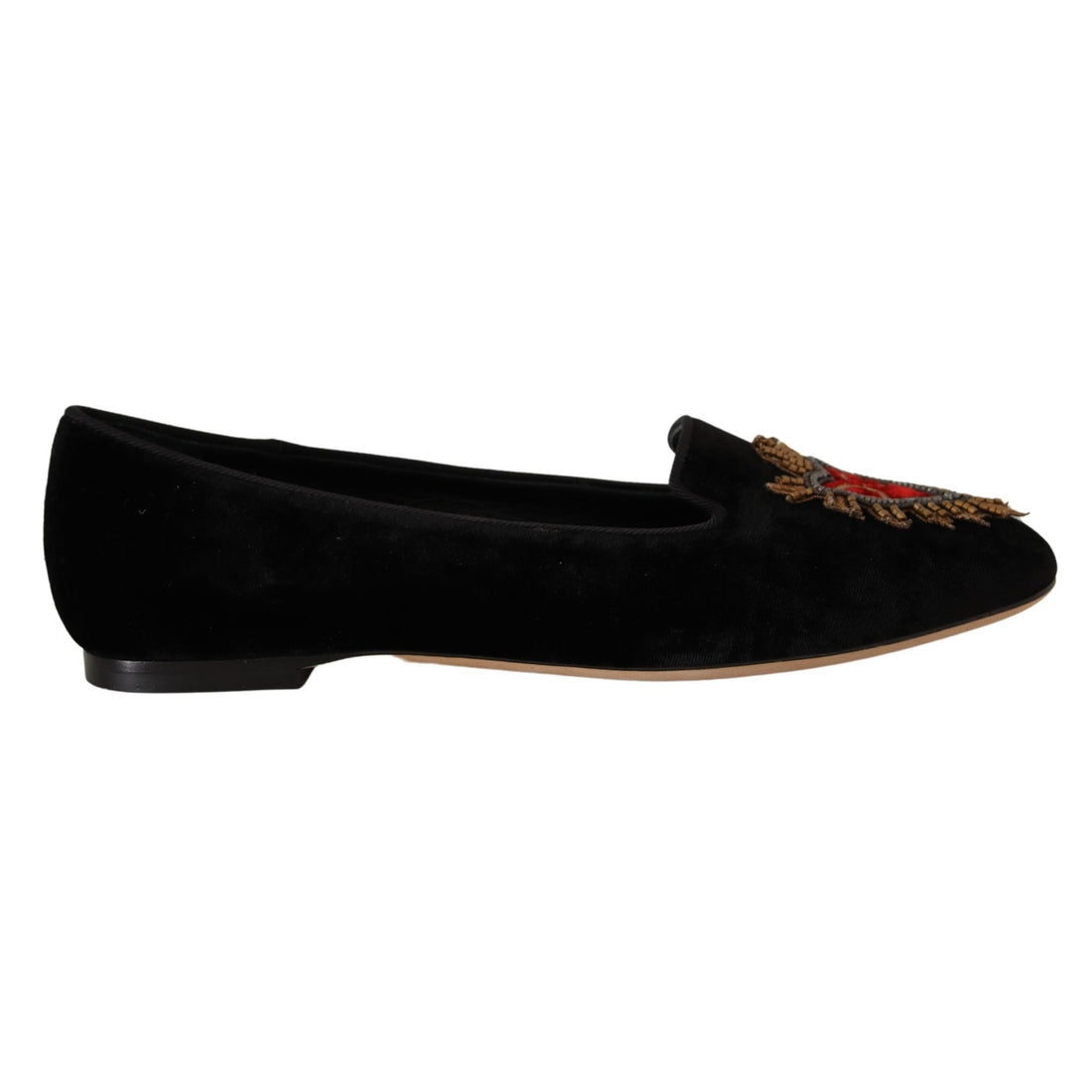 Dolce & Gabbana Elegant Patent Leather Flat Shoes