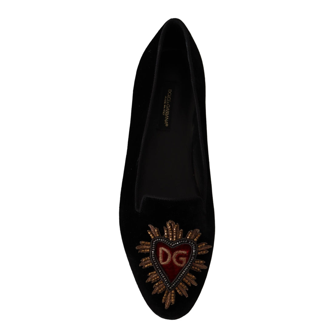 Dolce & Gabbana Elegant Patent Leather Flat Shoes