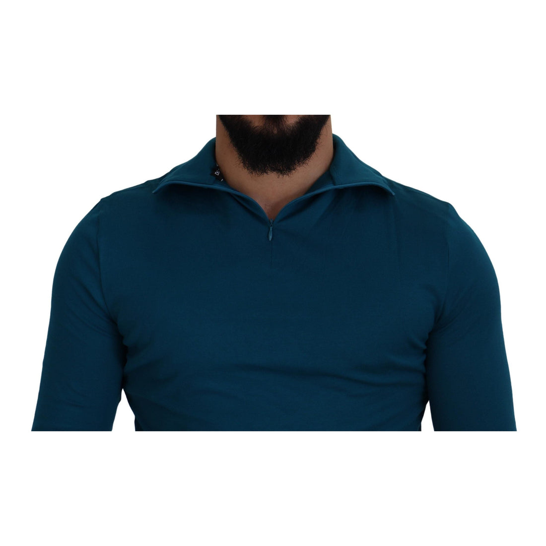 Dolce & Gabbana Elegant Blue Cotton Pullover Sweater