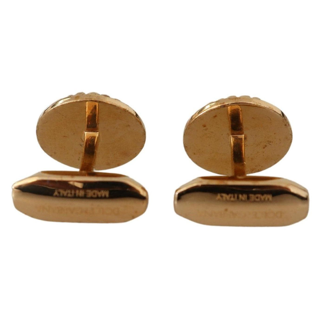 Dolce & Gabbana Elegant Gold Plated Brass Men's Cufflinks