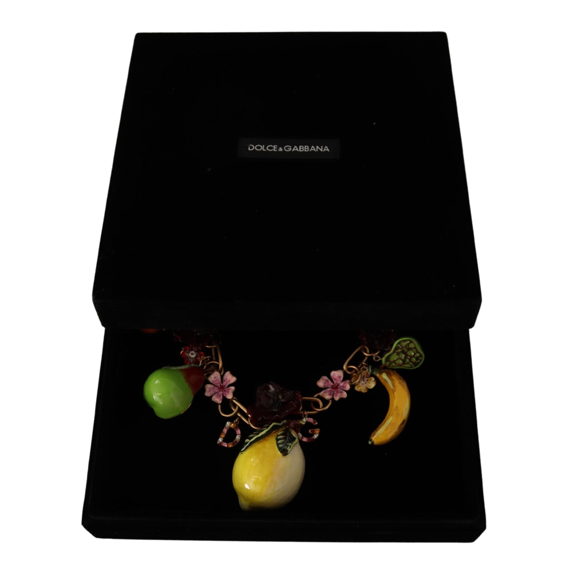 Dolce &amp; Gabbana Chic Gold Statement Sicily Fruit Necklace