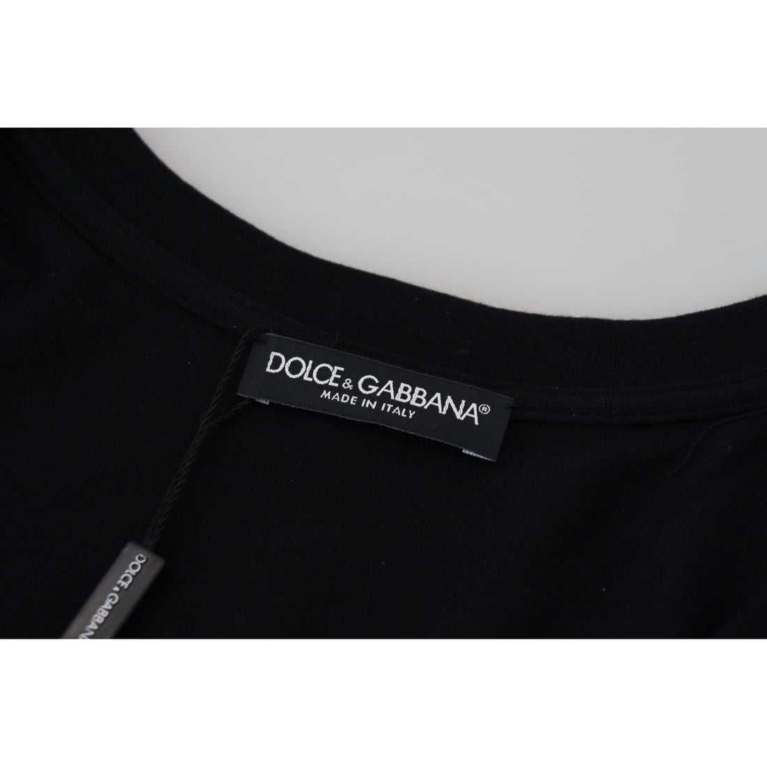 Dolce & Gabbana Black Cotton Sleeveless Men T-shirt