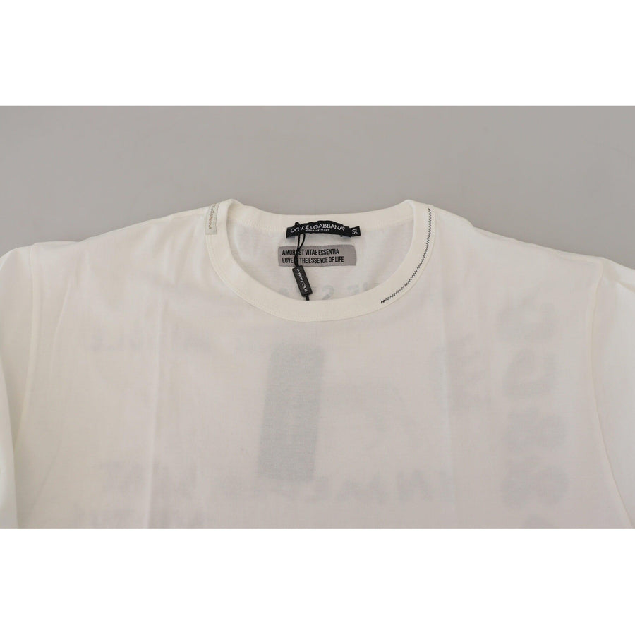 Dolce & Gabbana Elegant Crew Neck Cotton Tee