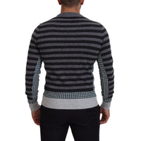 Dolce & Gabbana Elegant Striped Wool Crewneck Sweater