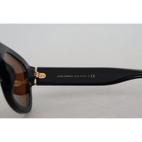 Dolce & Gabbana Chic Brown Acetate Sunglasses