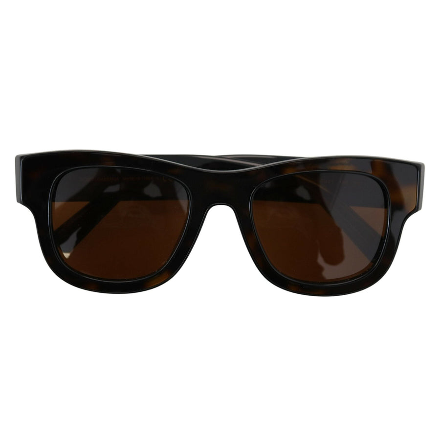 Dolce & Gabbana Chic Brown Acetate Sunglasses