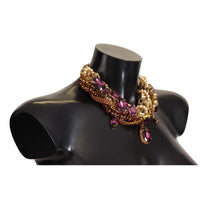 Dolce & Gabbana Sicilian Sparkle Gold-Tone Statement Necklace