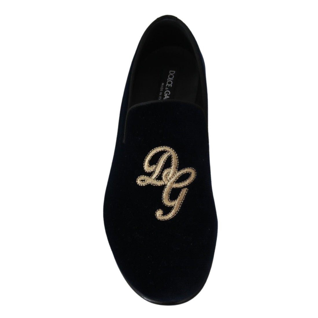 Dolce & Gabbana Elegant Blue Embroidered Loafers