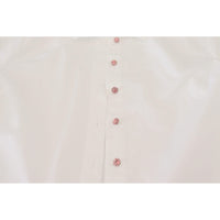 Dolce & Gabbana Elegant White Cotton Button-Up Blouse