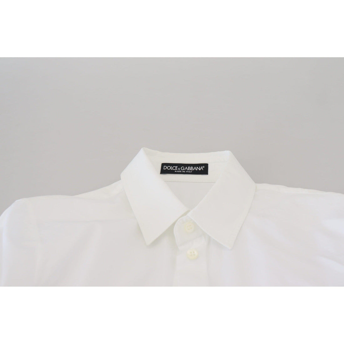 Dolce & Gabbana Elegant White Cotton Button-Up Top