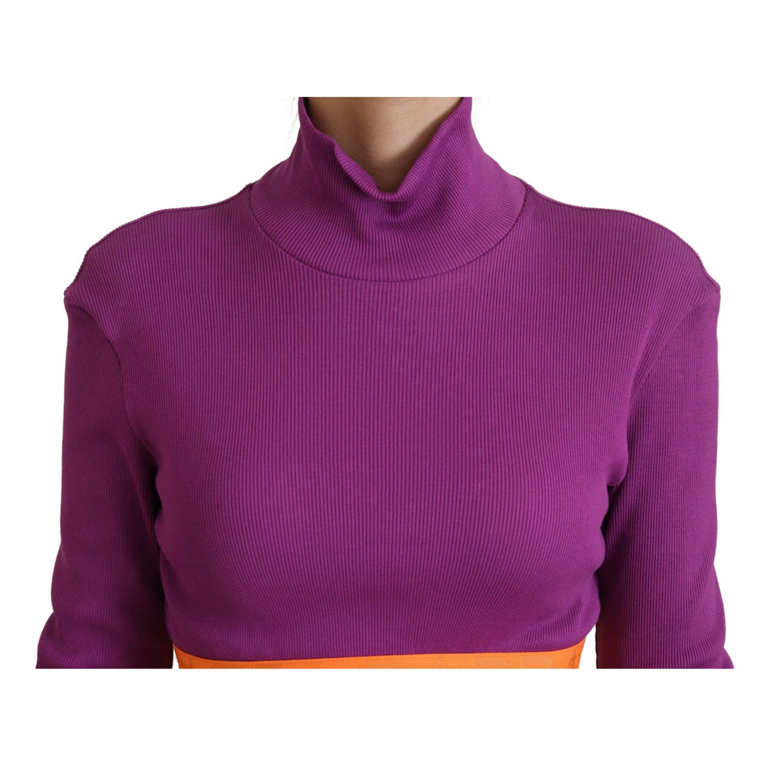 Dolce & Gabbana Elegant Purple Turtle Neck Pullover Sweater