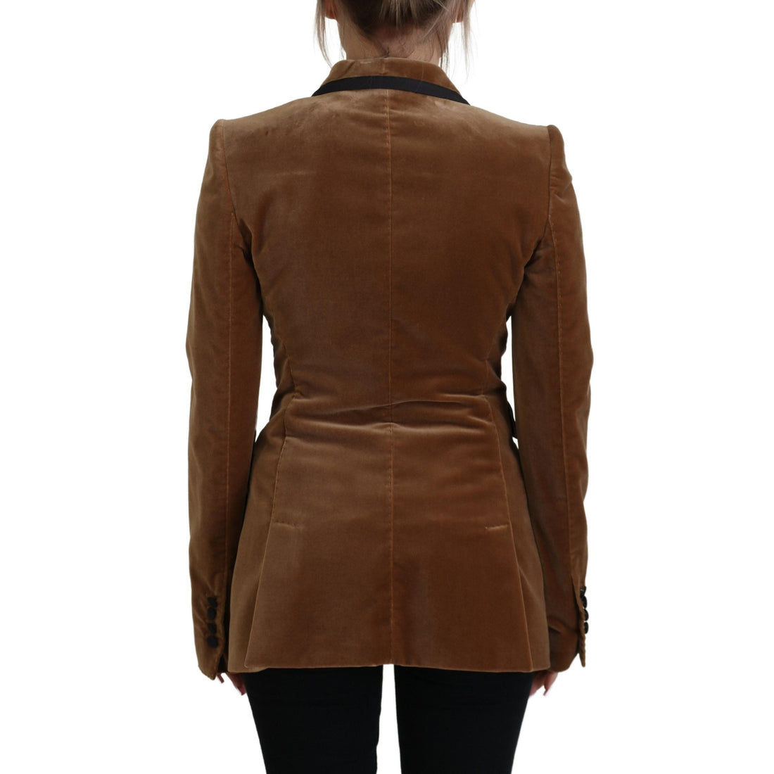 Dolce & Gabbana Elegant Double Breasted Brown Blazer Jacket