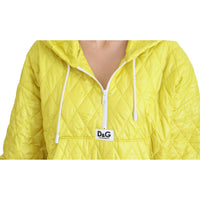 Dolce & Gabbana Elegant Yellow Hooded Jacket