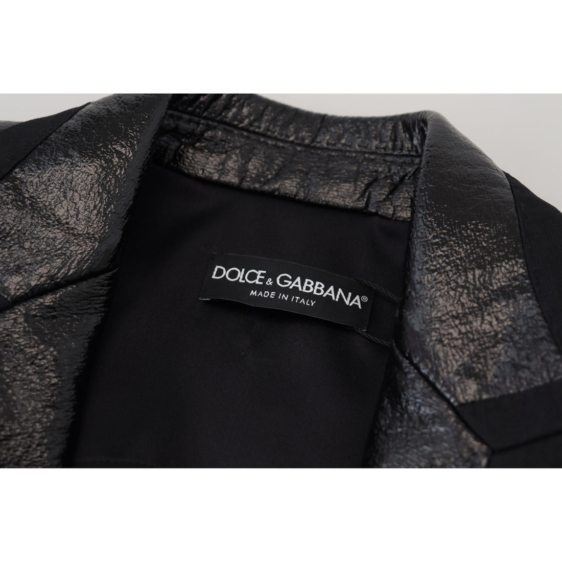 Dolce & Gabbana Elegant Cropped Black Designer Jacket