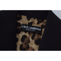 Dolce & Gabbana Elegant Black Stretch Wool Blazer