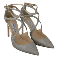 Jimmy Choo Platinum Ice Lancer Leather Pumps - Elegance Refined