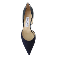 Jimmy Choo Elegant Navy Suede Pointed Toe Pumps