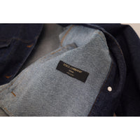 Dolce & Gabbana Elegant Blue Denim Button-Down Jacket