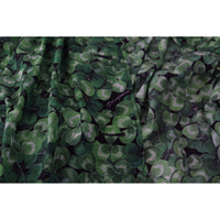 Dolce & Gabbana Silk Green Leaves Print Trench Jacket