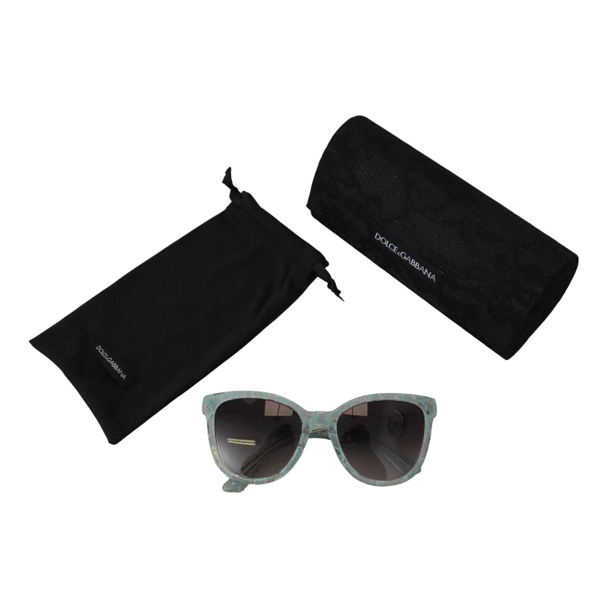 Dolce &amp; Gabbana Elegant Sicilian Lace Designer Sunglasses