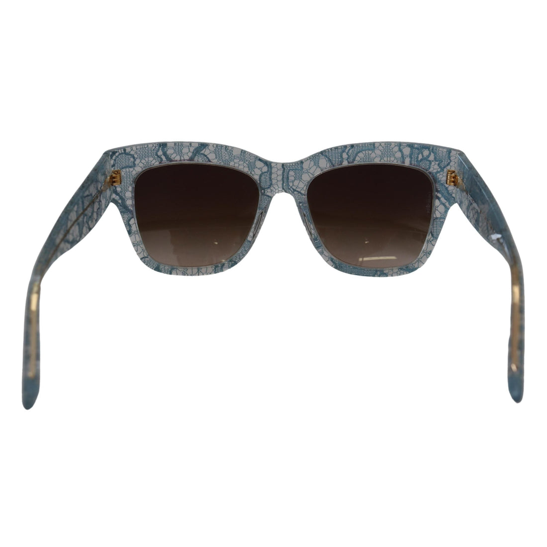 Dolce & Gabbana Elegant Lace Detail Blue Sunglasses