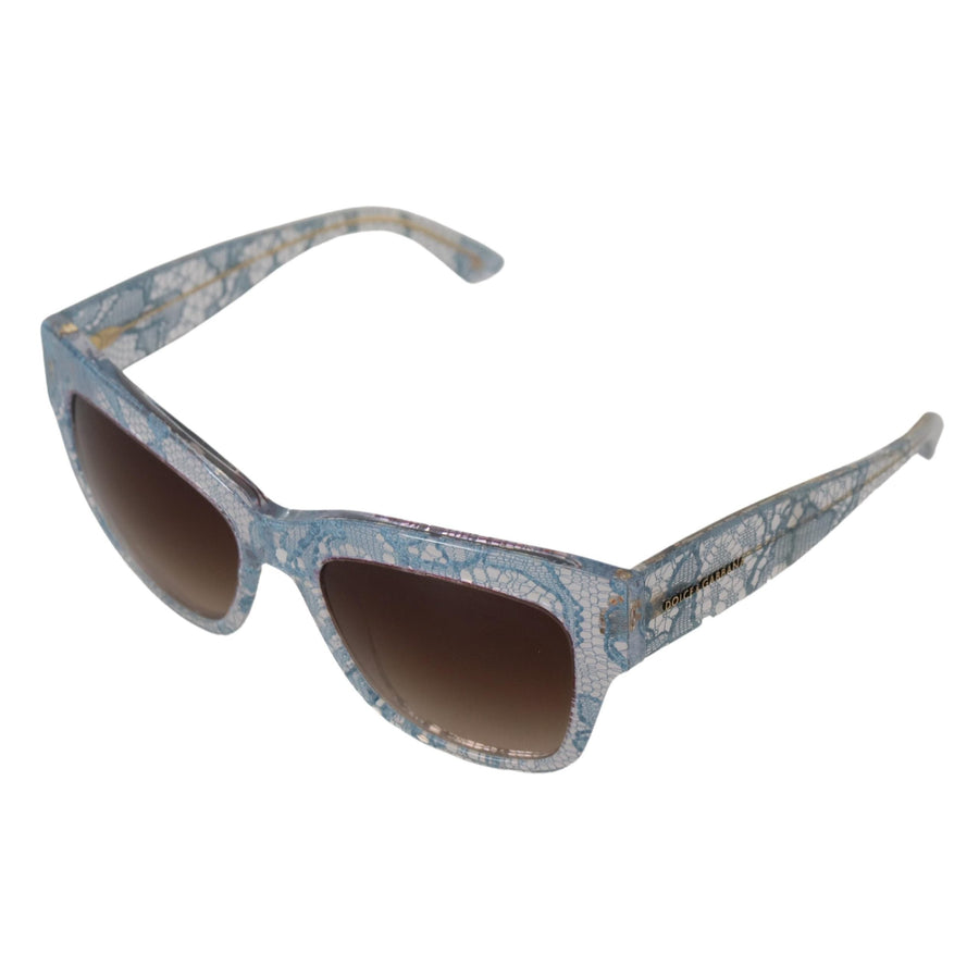 Dolce & Gabbana Elegant Lace-Trimmed Gradient Sunglasses