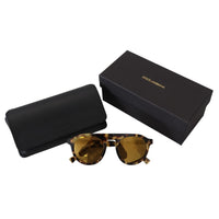 Dolce & Gabbana Chic Tortoiseshell Acetate Sunglasses