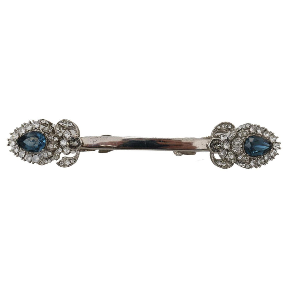 Dolce & Gabbana Elegant Sterling Silver Glass Brooch