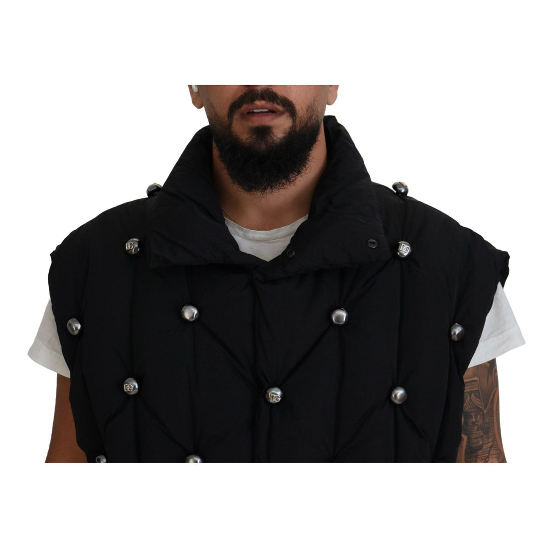 Dolce & Gabbana Elegant Black Sleeveless Vest Jacket