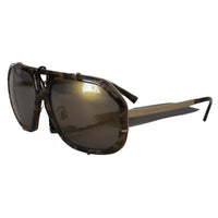 Dolce & Gabbana Chic Aviator Mirrored Brown Sunglasses