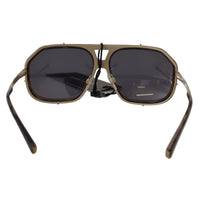 Dolce & Gabbana Chic Aviator Mirrored Brown Sunglasses