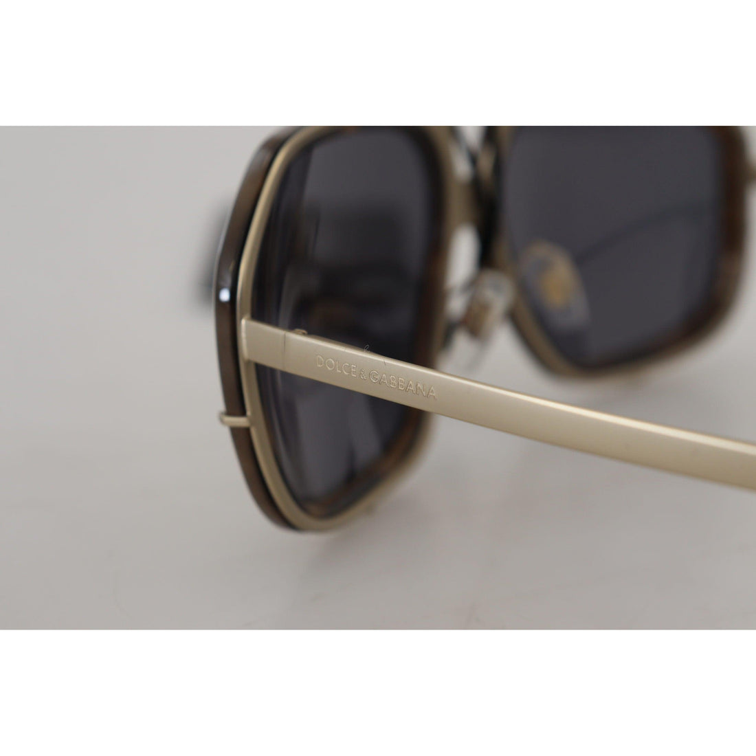 Dolce & Gabbana Chic Aviator Mirrored Brown Sunglasses