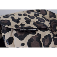 Dolce & Gabbana Multicolor Leopard Print Parka Jacket