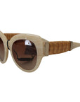 Dolce & Gabbana Beige Chic Acetate Women's Sunglasses