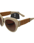 Dolce & Gabbana Beige Chic Acetate Women's Sunglasses