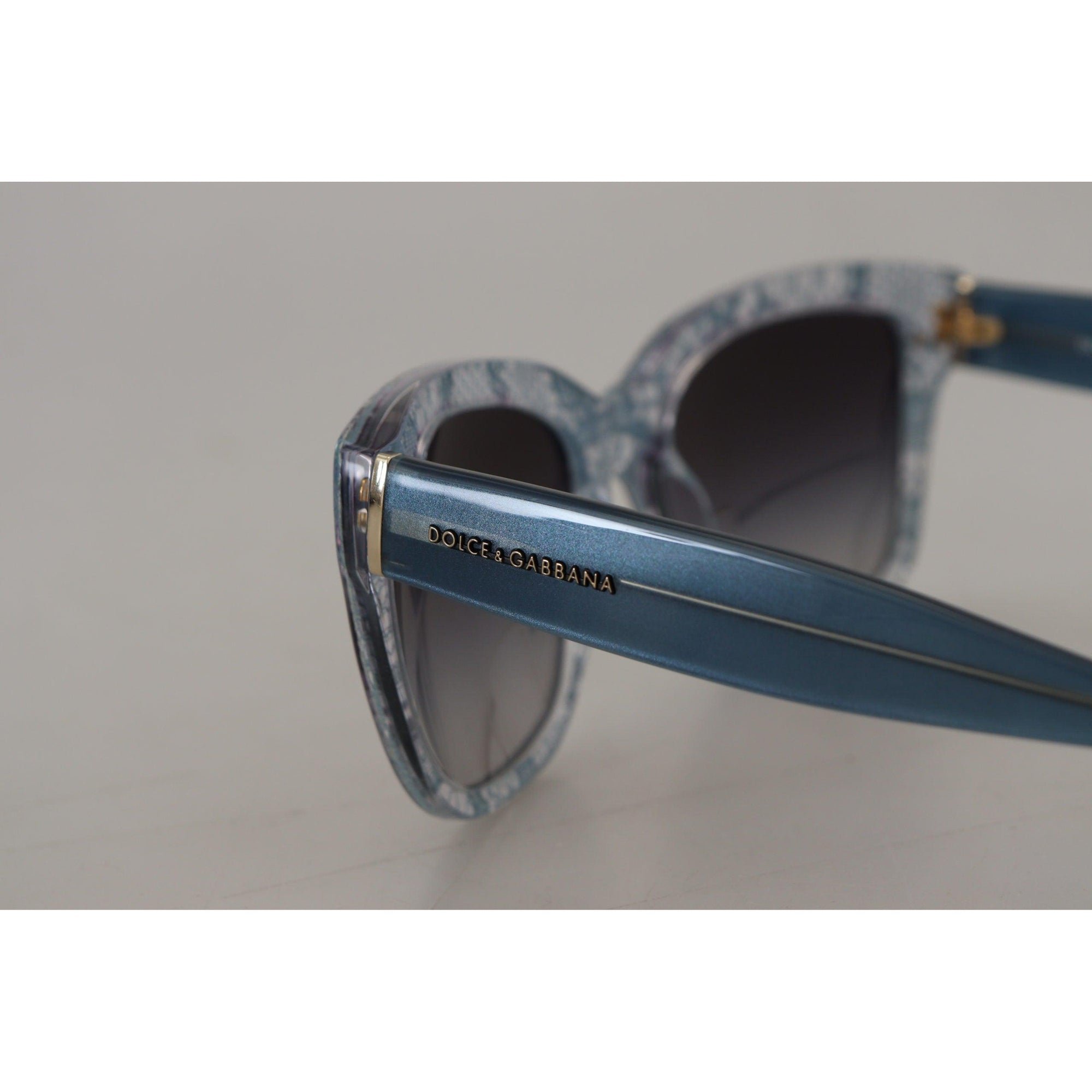 Dolce &amp; Gabbana Elegant Sicilian Lace-Infused Women&#39;s Sunglasses