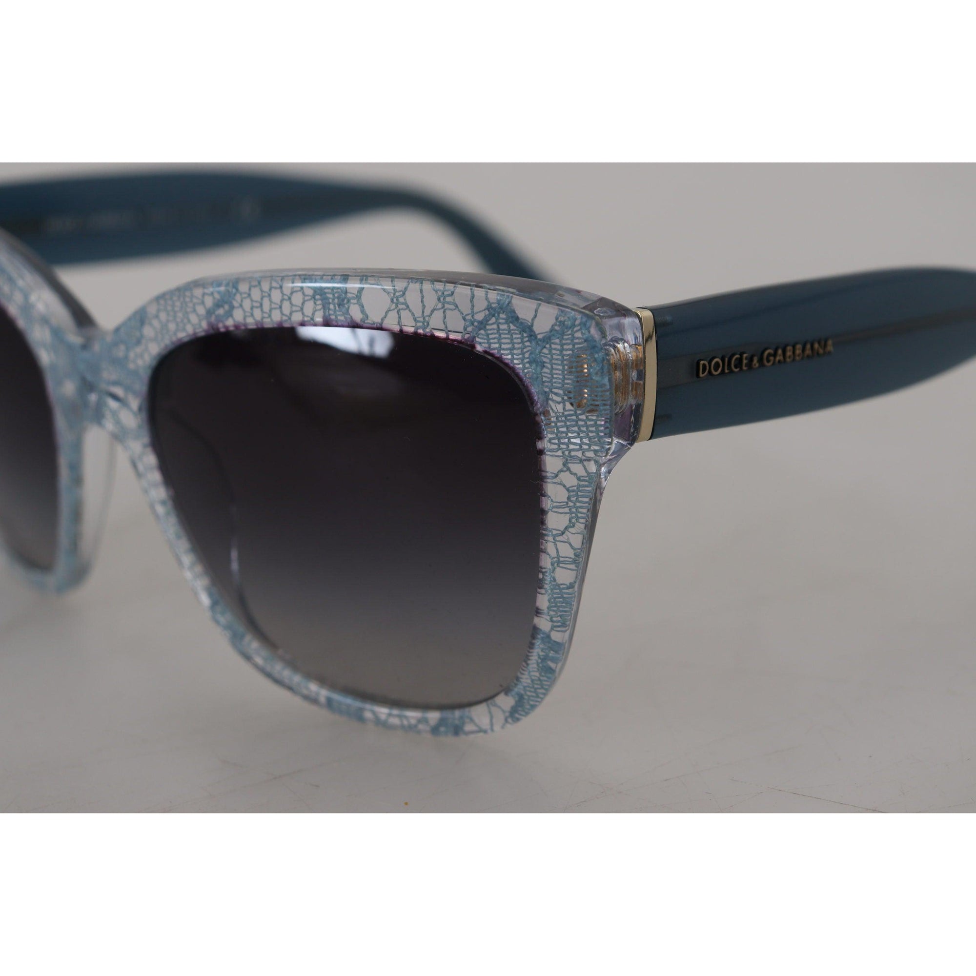 Dolce &amp; Gabbana Elegant Sicilian Lace-Infused Women&#39;s Sunglasses