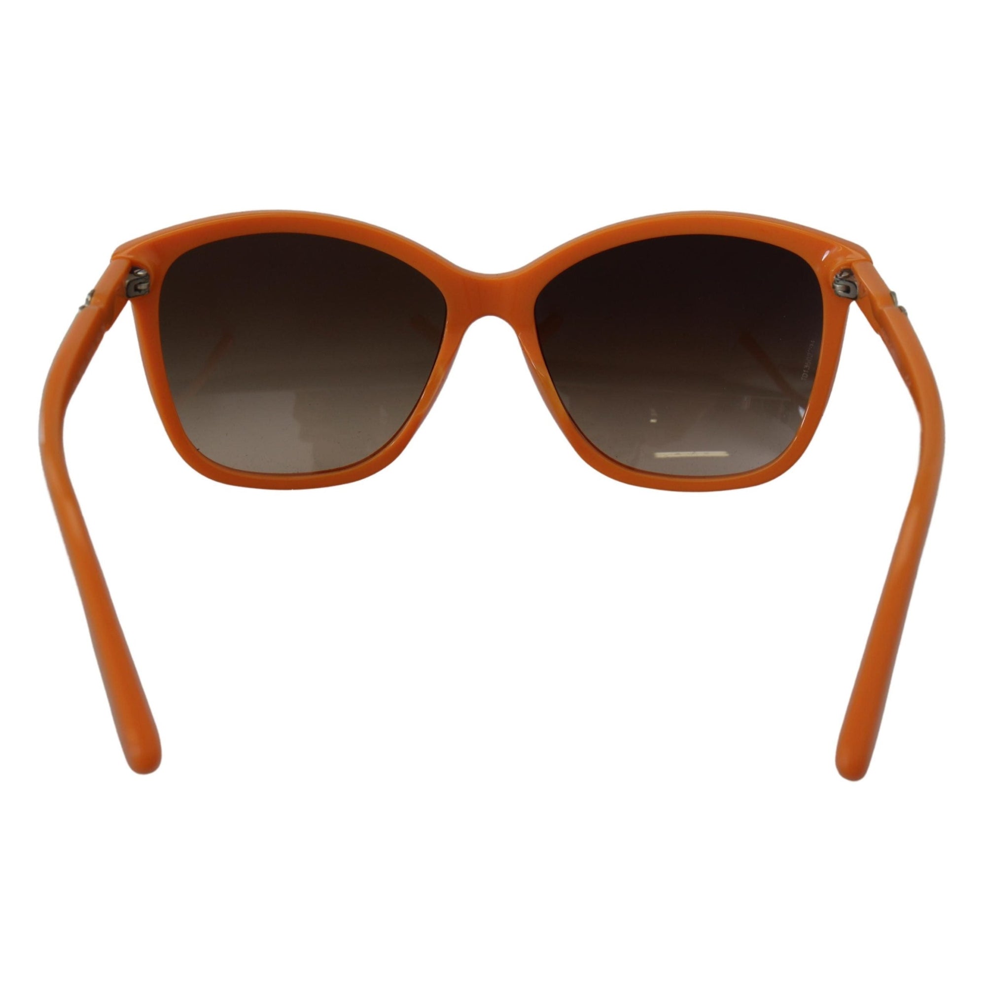 Dolce &amp; Gabbana Chic Orange Round Sunglasses for Women