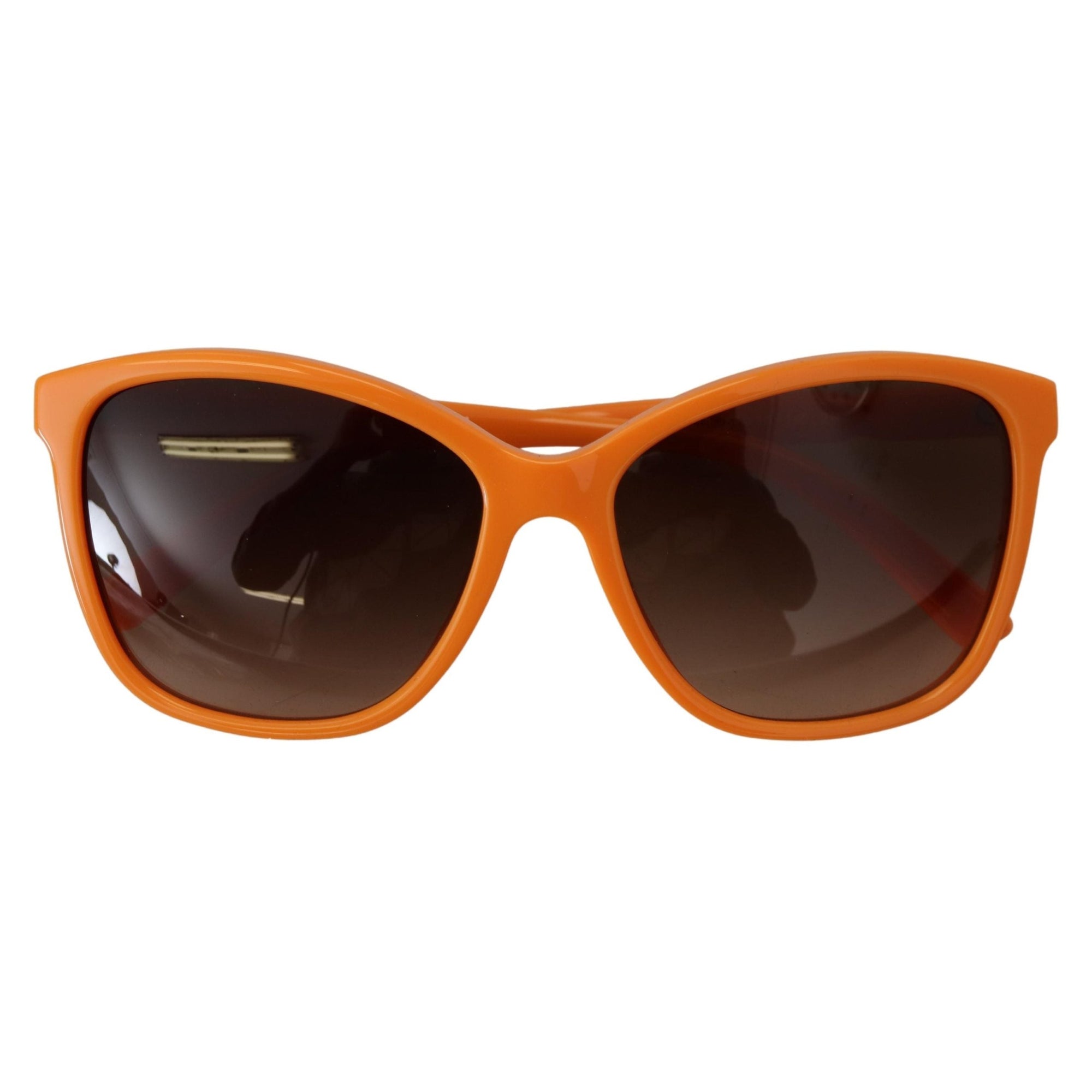 Dolce &amp; Gabbana Chic Orange Round Sunglasses for Women