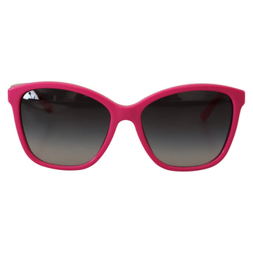 Dolce & Gabbana Elegant Pink Round Sunglasses for Women