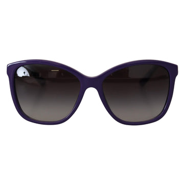 Dolce & Gabbana Elegant Violet Round Sunglasses for Women