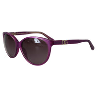 Dolce & Gabbana Chic Purple Acetate Round Sunglasses