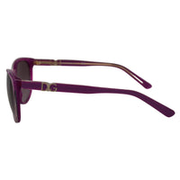 Dolce & Gabbana Chic Purple Acetate Round Sunglasses