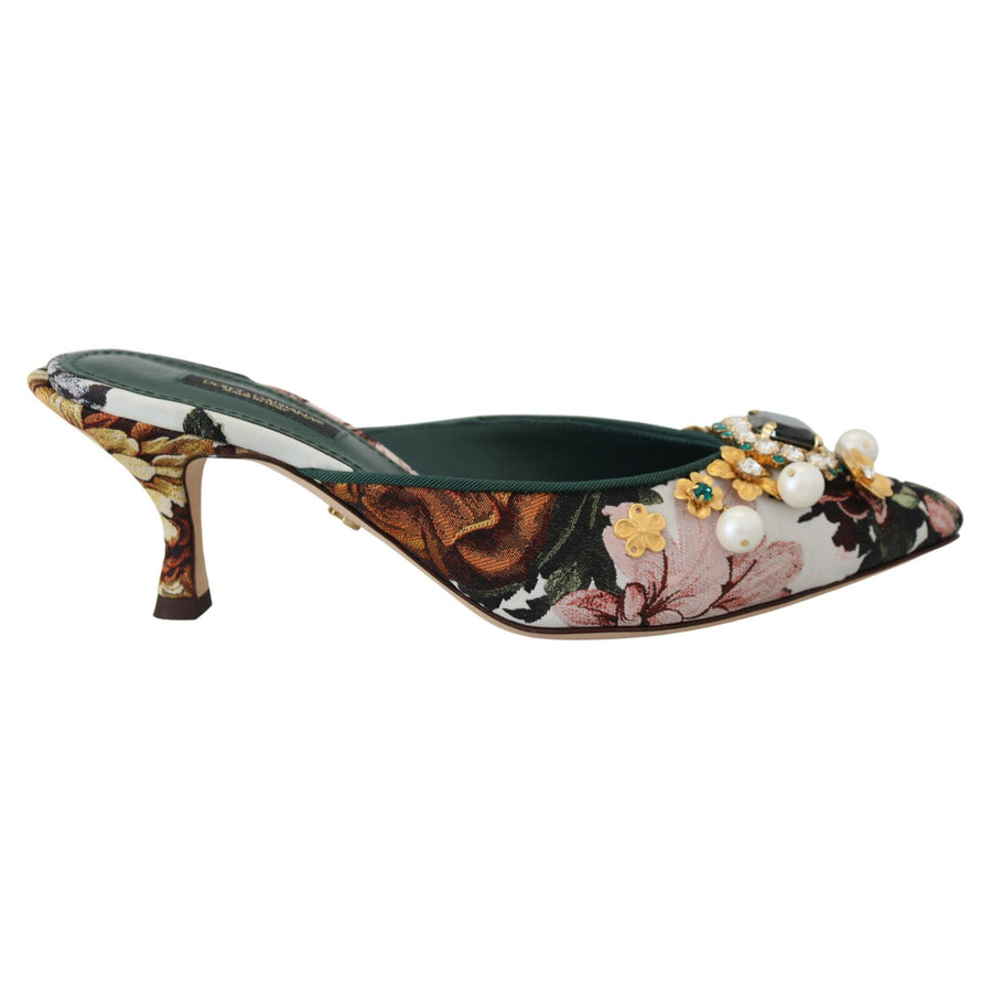 Dolce & Gabbana Multicolor Flat Luxury Sandals