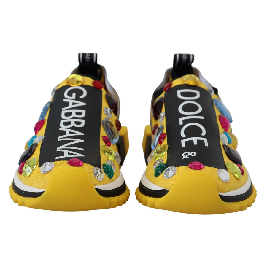 Dolce & Gabbana Exquisite Yellow Techno Fabric Sneakers