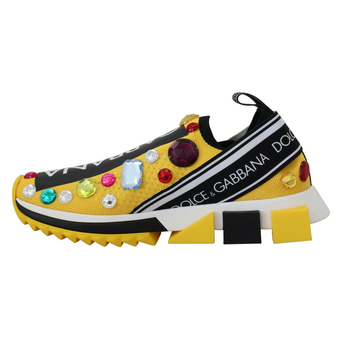 Dolce & Gabbana Exquisite Yellow Techno Fabric Sneakers