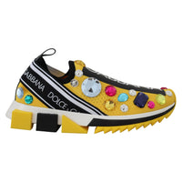 Dolce & Gabbana Exquisite Yellow Techno Fabric Sneakers