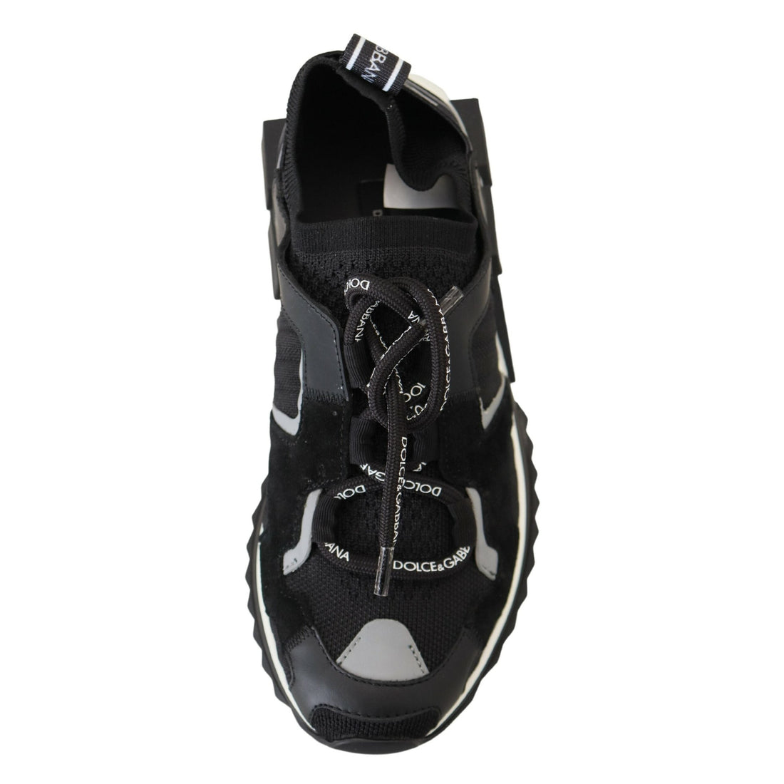 Dolce & Gabbana Black Mesh Sorrento Trekking Sneakers Shoes